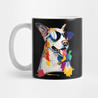 Dog oil painting Mug